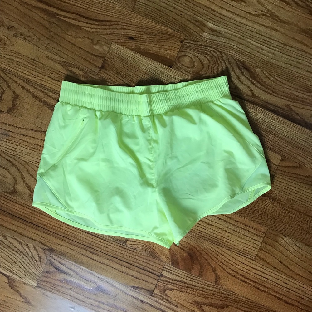 Women's Neon Yellow Shorts